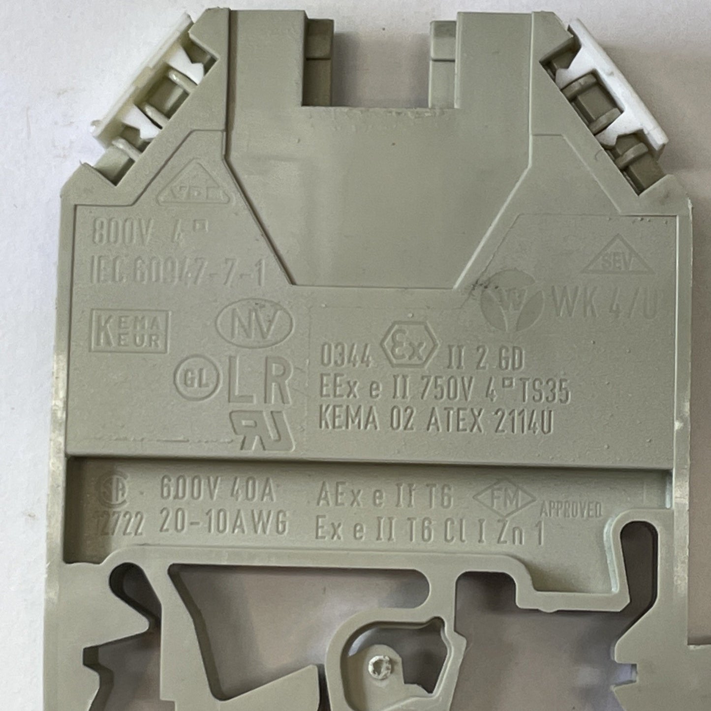 *Lot of 9* IEC 60947-7-1 WK4/U Terminal Blocks