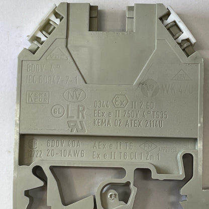 *Lot of 9* IEC 60947-7-1 WK4/U Terminal Blocks