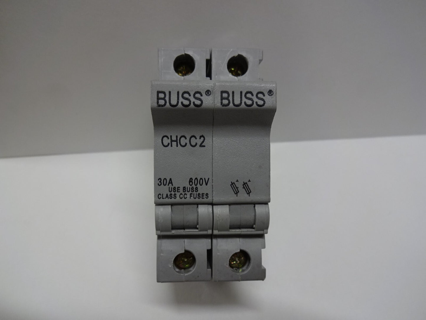 BUSS CHCC2 CIRCUIT BREAKER BUSSMANN 600V 30A WITH 2 FN99-92 FUSES