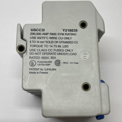 Ferraz Shawmut USCC3I / Y218038 3-Pole Fuse Holder 600 V 30A