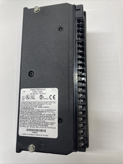 GE Fanuc IC660BBD021 Genius Sink I/O Module 24/48 VDC