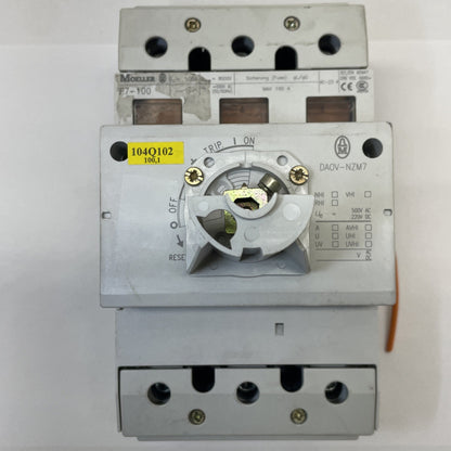 Moeller DA0V-NZM7 P7-100 100A 500V AC 220V DC Switch