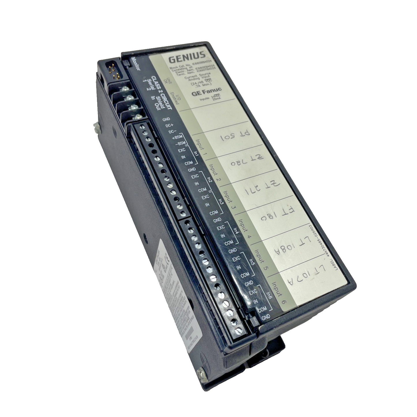 GE Fanuc IC660BBA026 Genius Analog Input Block Module 24/48VDC .7A