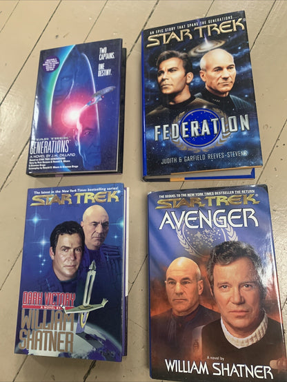 A Lot Of Four Star Trek Books Nice Condition.