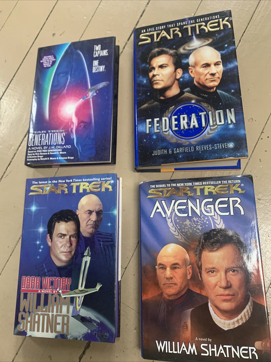 A Lot Of Four Star Trek Books Nice Condition.