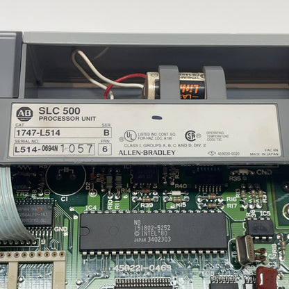 Allen Bradley 1747-L514 Ser B SLC 500 CPU Processor Module PLC U7-4 SLC5/01