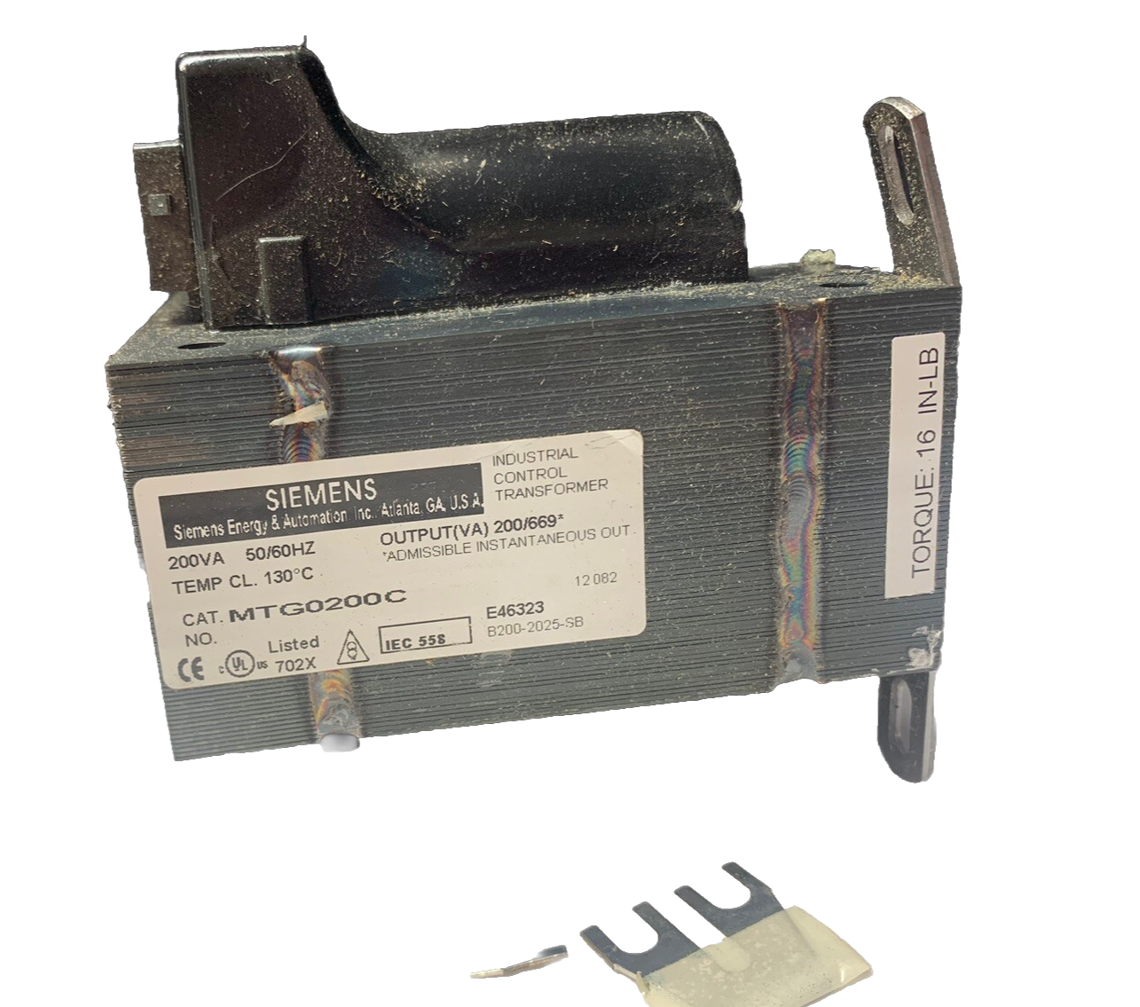 SIEMENS MTG0200C 200 VA Control Transformer 120/240 V - 24 V Chassis Mount