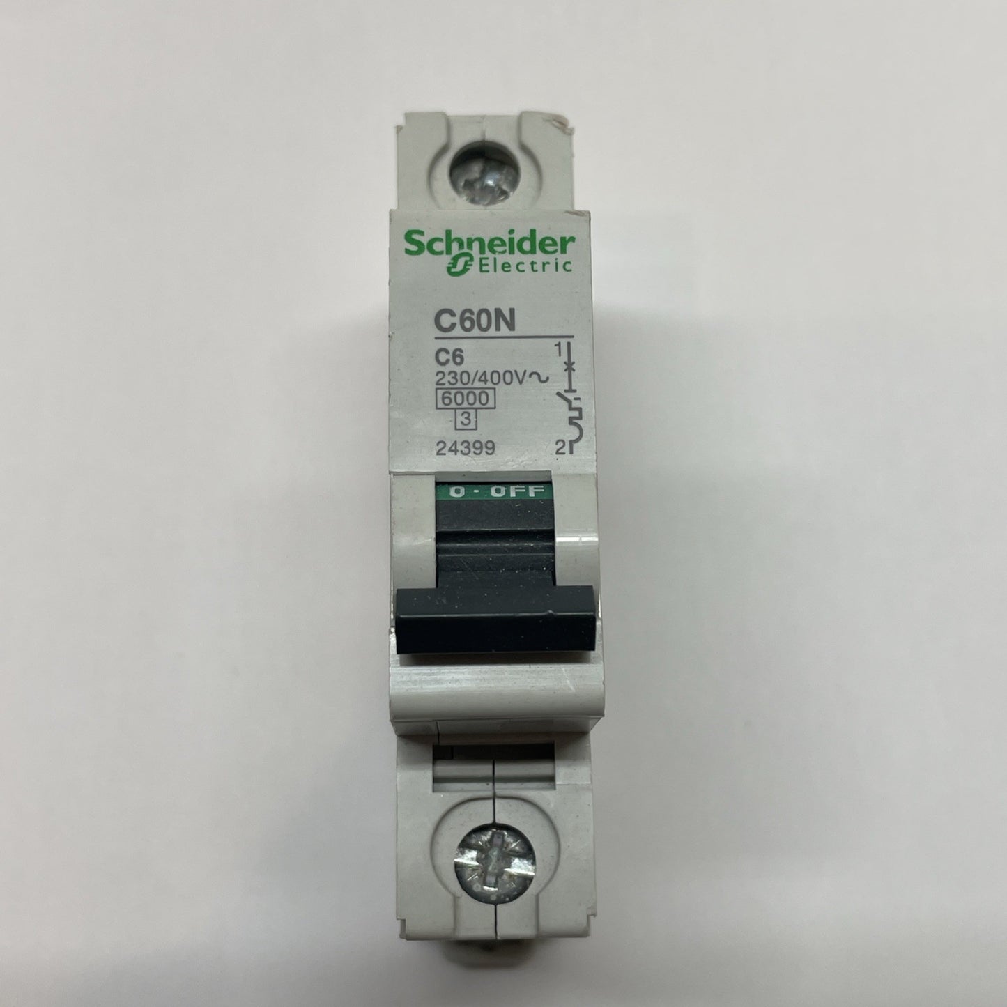Schneider Electric C60N C6 6A C Curve MCB Circuit Breaker 1P 400V