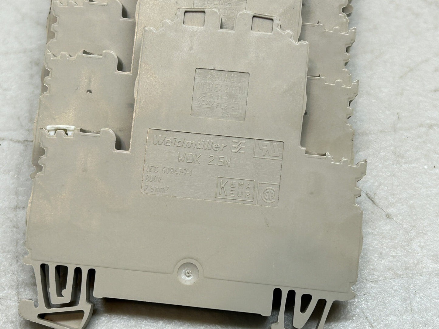 WEIDMULLER WDK 2.5N / WIRE TERMINAL BLOCK WDK25N WDK2.5N TAN / LOT OF 10