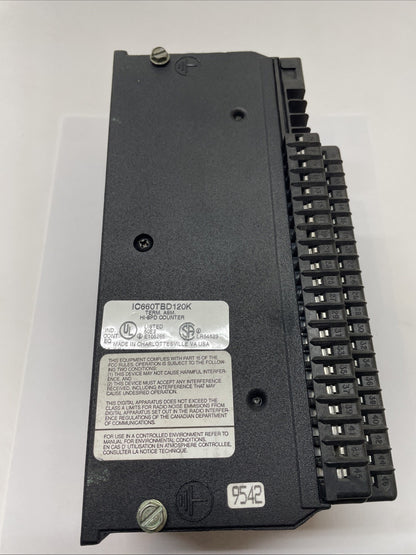 GE Fanuc IC660BBD120 Genius Sink I/O Module IC660EBD120K + IC660TBD120K