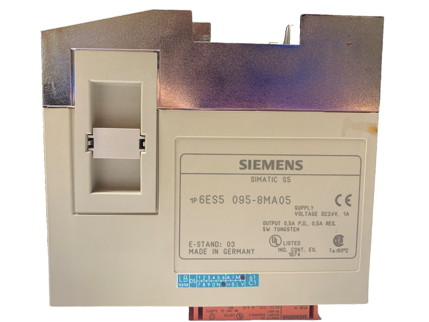 Siemens 6ES5095-8MA05 Simatic S5 095U Programmable Controller