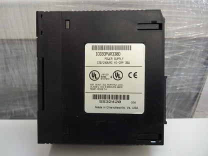 GE Fanuc IC693PWR330D High Capacity Power Supply Module 120/240 VAC 30W