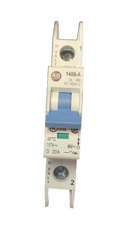 ALLEN BRADLEY 1489-A CIRCUIT BREAKER SER. A 20AMP 1489-AD200