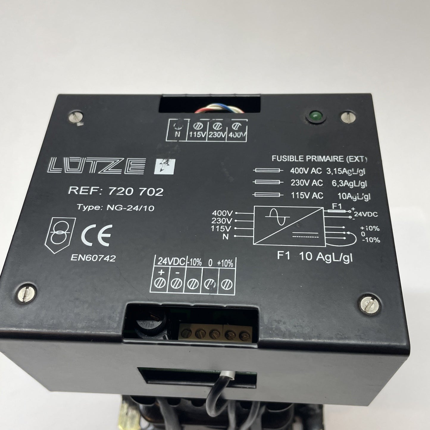 Lutze NG-24/10 720702 24 VDC 10 A DIN-Rail Power Supply EN60742