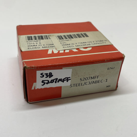 NEW MRC  5207MFF  Double Row Cylindrical Bore Angular Contact Ball 35x72x27mm