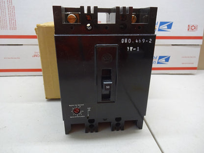 WESTINGHOUSE FB2480MRL / 2610D53G07 / BREAKER 50A 250DC 600AC 2 POLE / NEW