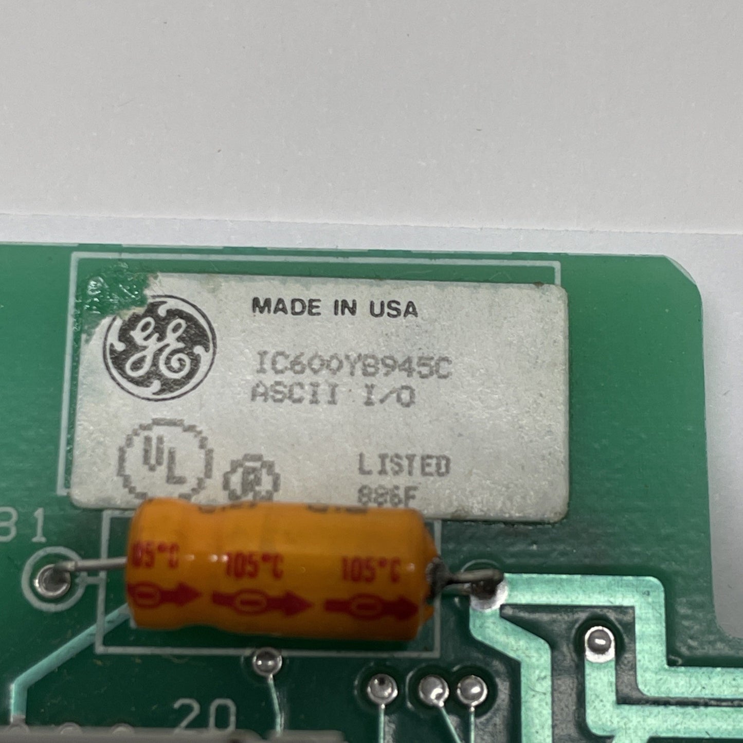 GE Fanuc IC600YB945C ASCII/BASIC Module Series 6 PLC Board 44A717587-G01