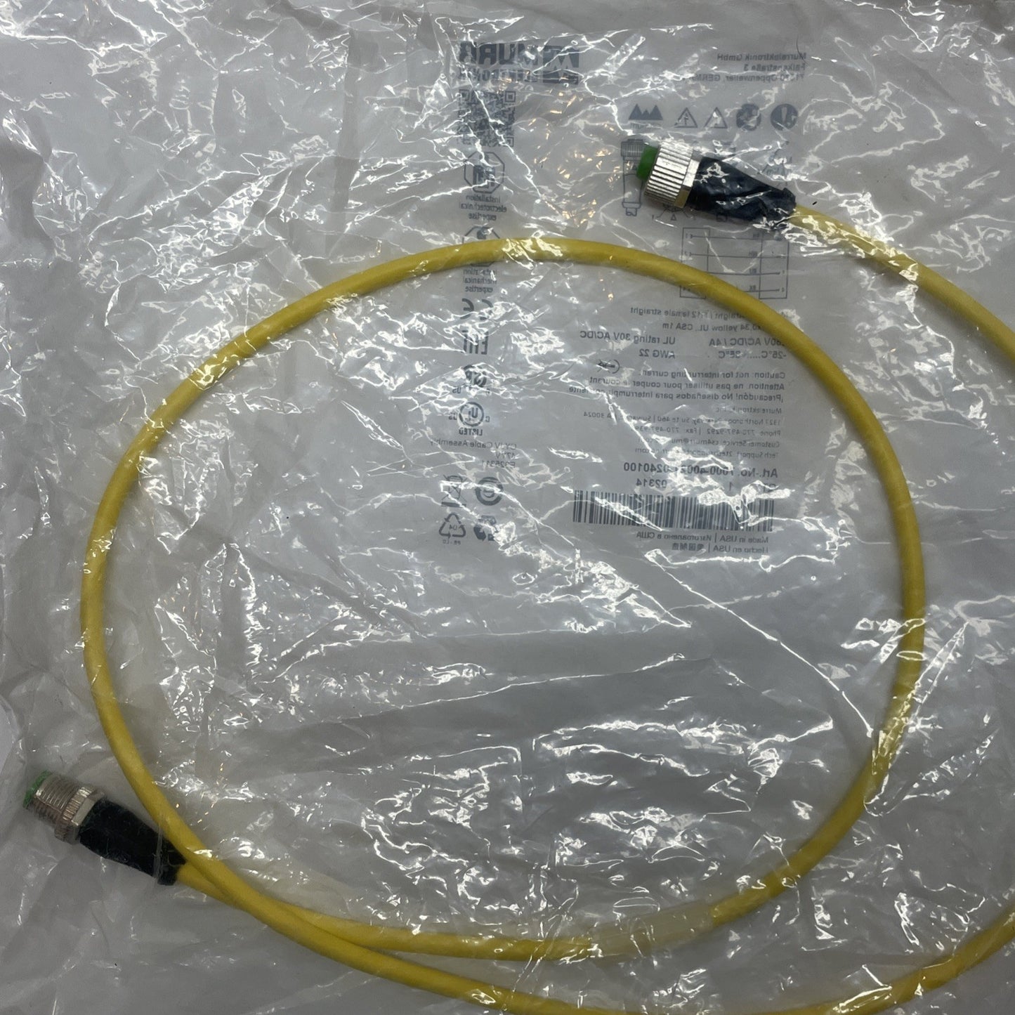 Murr Elektronik 7000-40021-0240100 M12 Male / Female Straight Cable Cordset