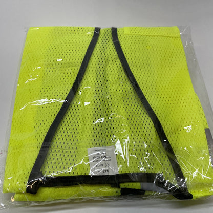 High Visibility Reflective Mesh Safety Vest - Neon Yellow - Large - NEW