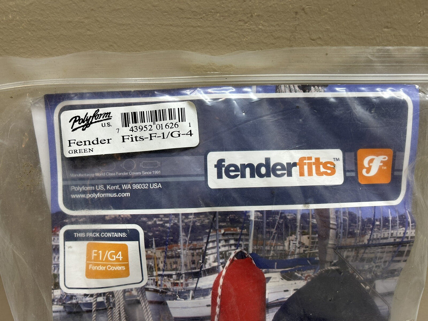 FENDERFITS FITS-F-1/G-4 / FENDER COVER GREEN / POLYFORM / NEW