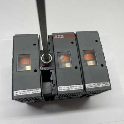 ABB OS60J12 60A 600VAC 3-Pole Fusible Disconnect Switch