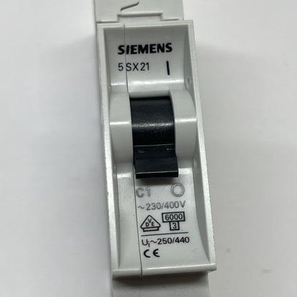 Siemens 5SX21 C1 / 5SX21-C1 Circuit Breaker 1-Pole 1A 230/400V 5SX2-101-7