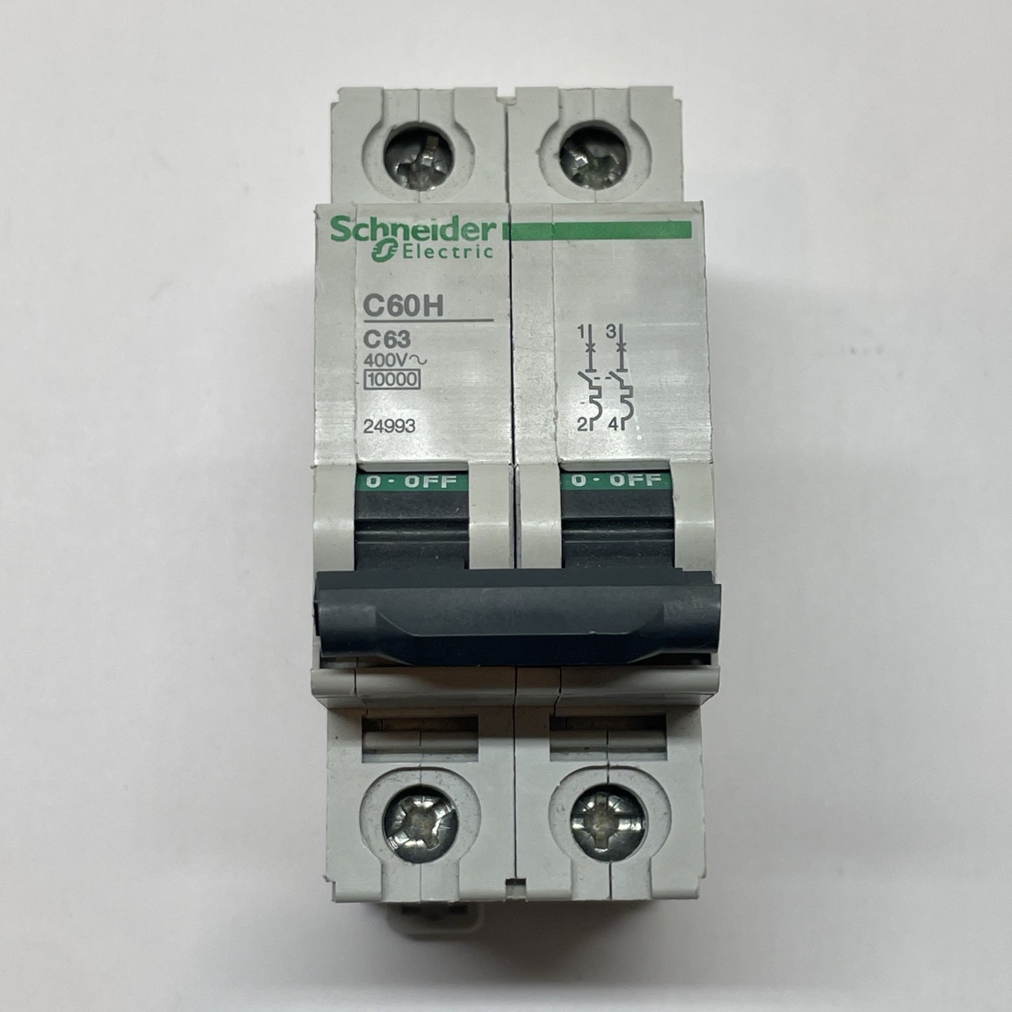 Schneider Merlin Gerin C60H C63 Circuit Breaker 63A C-Curve 3-Pole MCB