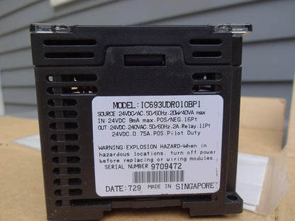 GE Fanuc IC693UDR010BP1 Series 90 Micro PLC CPU Module