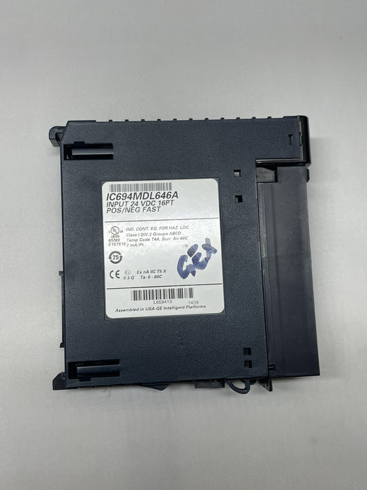 GE Fanuc IC694MDL646A Input Module 24VDC 16pt POS/NEG FAST