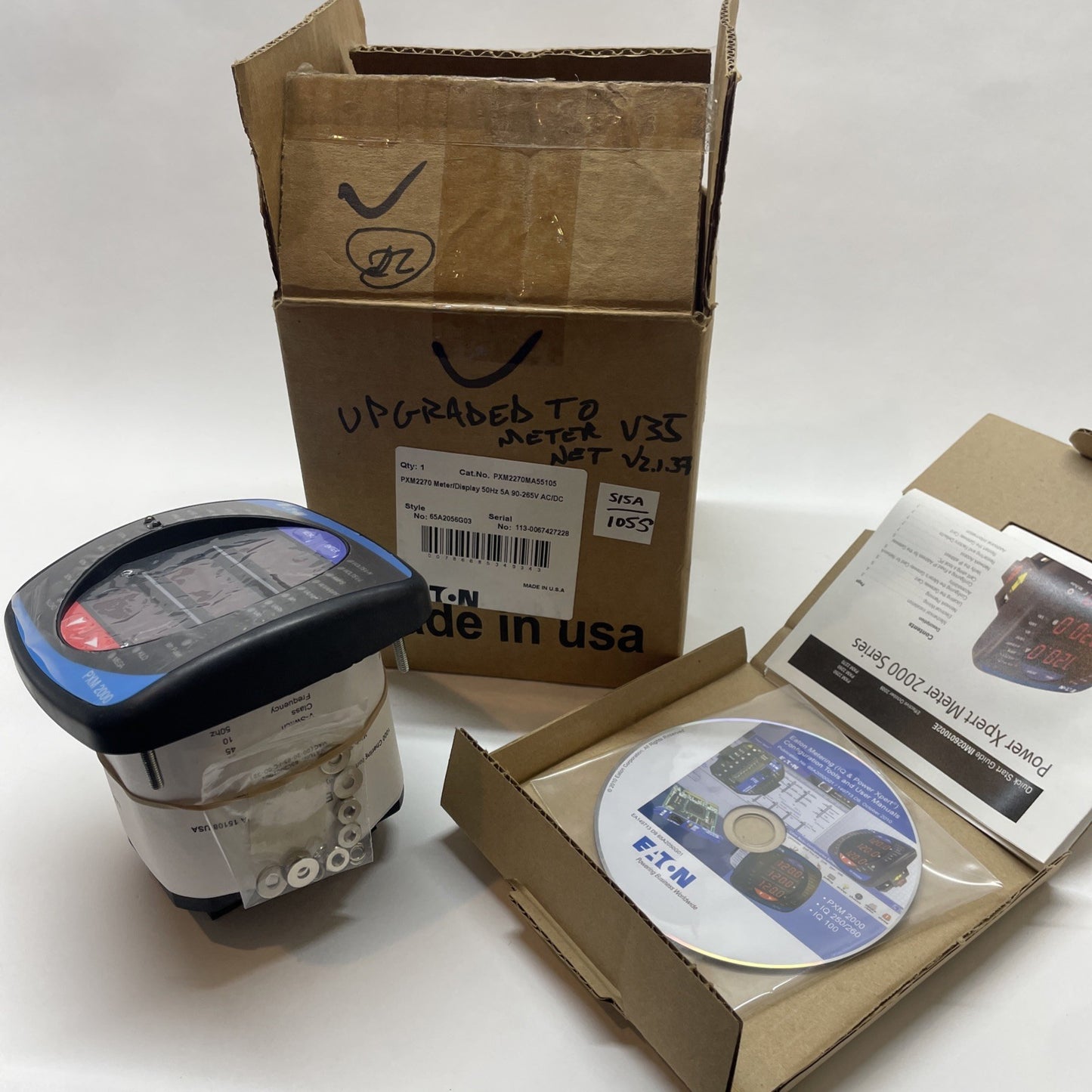 EATON PXM2270MA55105 PXM2270 METER DISPLAY 65A2056G03 / 5A 90-265V ACDC 50HZ NEW