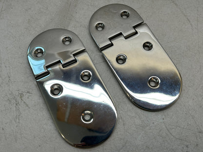 HINGE STAINLESS STEEL 5.75" X 2.5" MARINE BOAT  / LOT OF 2 NEW