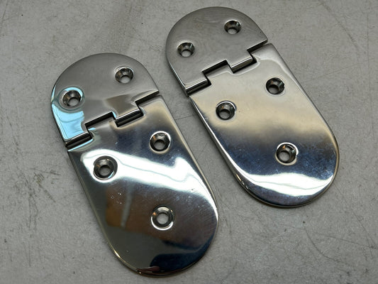 HINGE STAINLESS STEEL 5.75" X 2.5" MARINE BOAT  / LOT OF 2 NEW