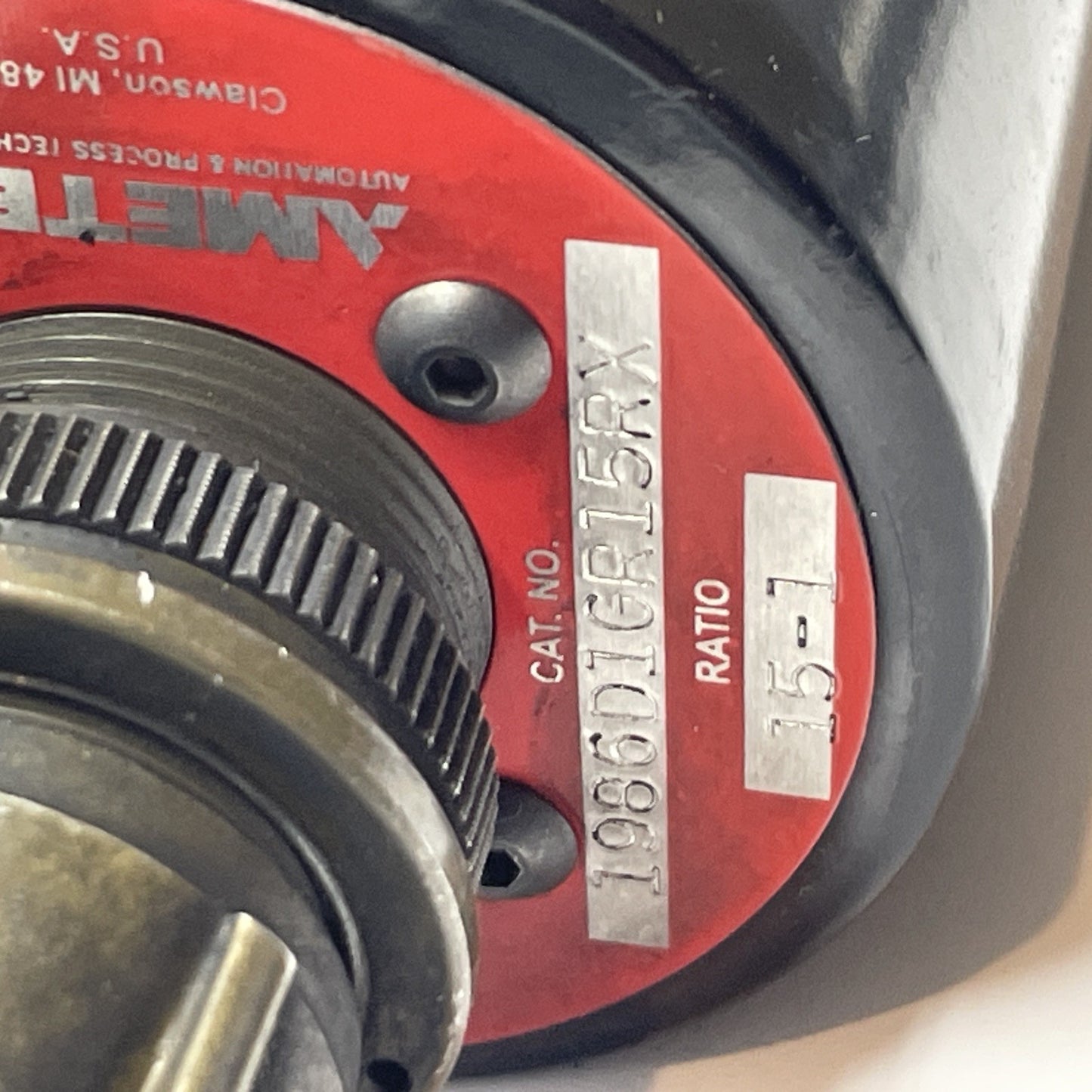 AMETEK GEMCO 1986D1GR15RX Resolver Assembly 2.5″ Face-Mount 15:1 Gear Head