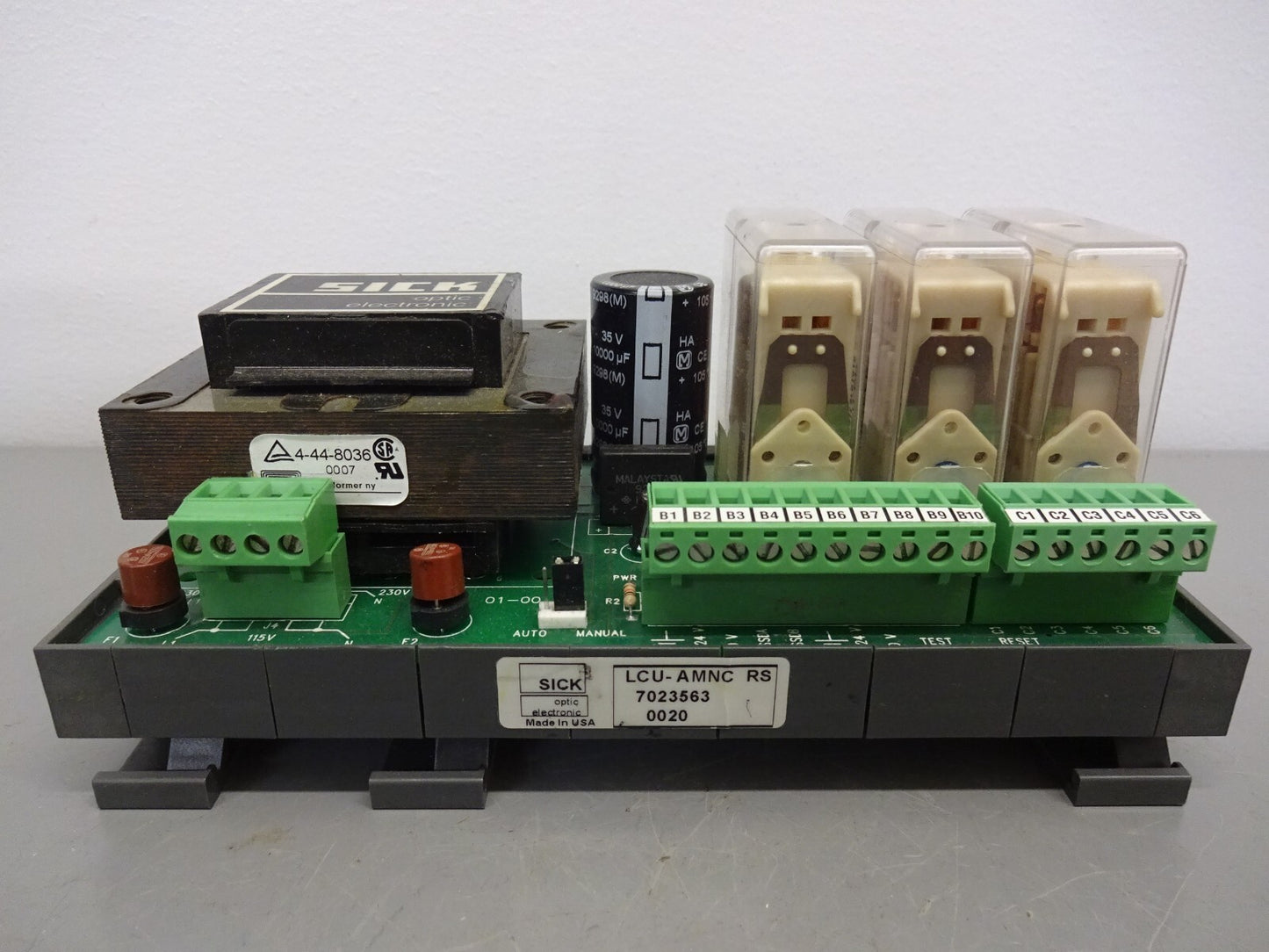 SICK 7023563 / LCU-AMNC RS / POWER SUPPLY 120/220 VAC GUARD ONLY 24