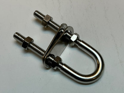 316 STAINLESS STEEL MARINE BOLT STERN BOW EYE TIE DOWN U BOLT 4 INCHES / NEW