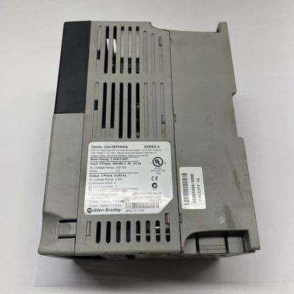 Allen-Bradley 22A-D6P0N104 /A PowerFlex 4 AC Drive 480 VAC 3PH 2.2kW / 3HP