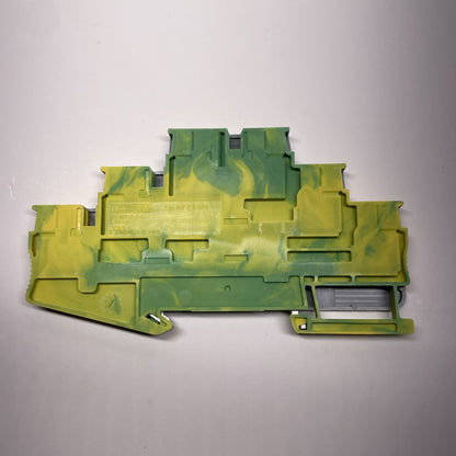 (Lot of 2) Phoenix Contact ST2.5-3PE, 3036071 Spring Gage Ground Terminal Block
