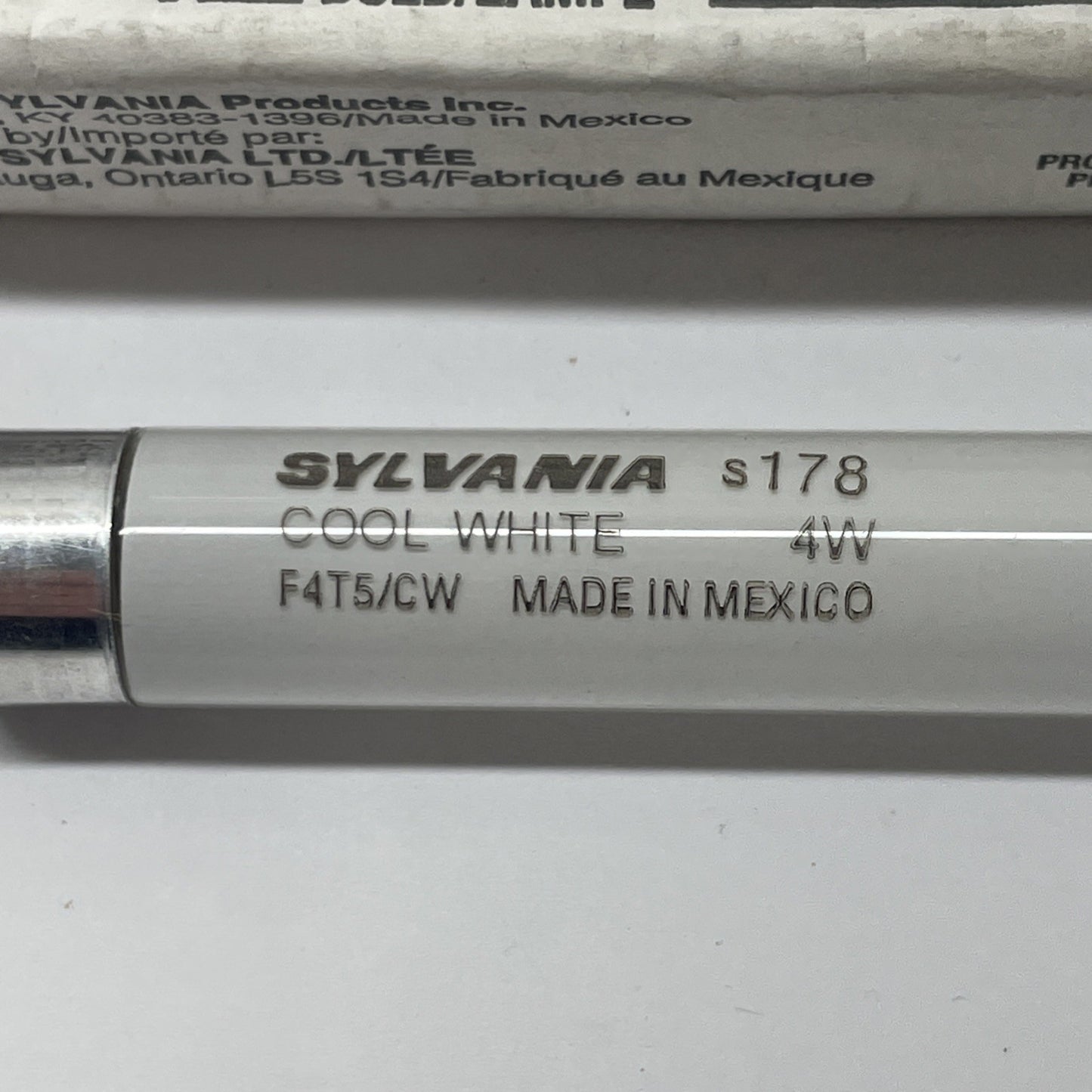 Sylvania F4T5/CW (4W) 5/8" Fluorescent Cool White Bulb s178