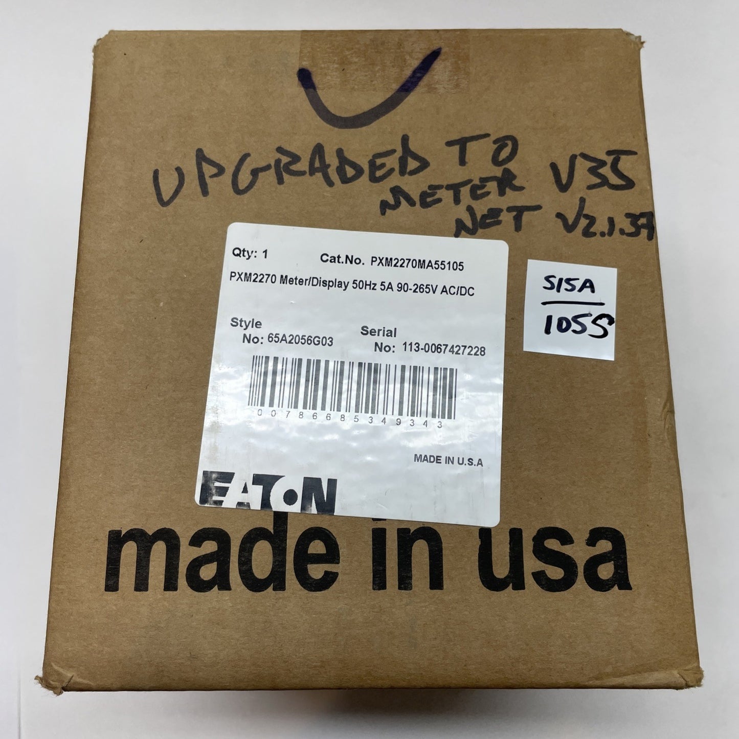 EATON PXM2270MA55105 PXM2270 METER DISPLAY 65A2056G03 / 5A 90-265V ACDC 50HZ NEW