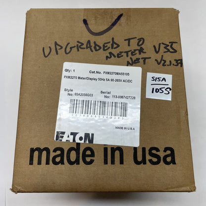 EATON PXM2270MA55105 PXM2270 METER DISPLAY 65A2056G03 / 5A 90-265V ACDC 50HZ NEW
