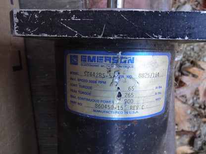 EMERSON ST442RS-5 / 860450-15 / MOTOR 3000 RPM / REV G OR REV C