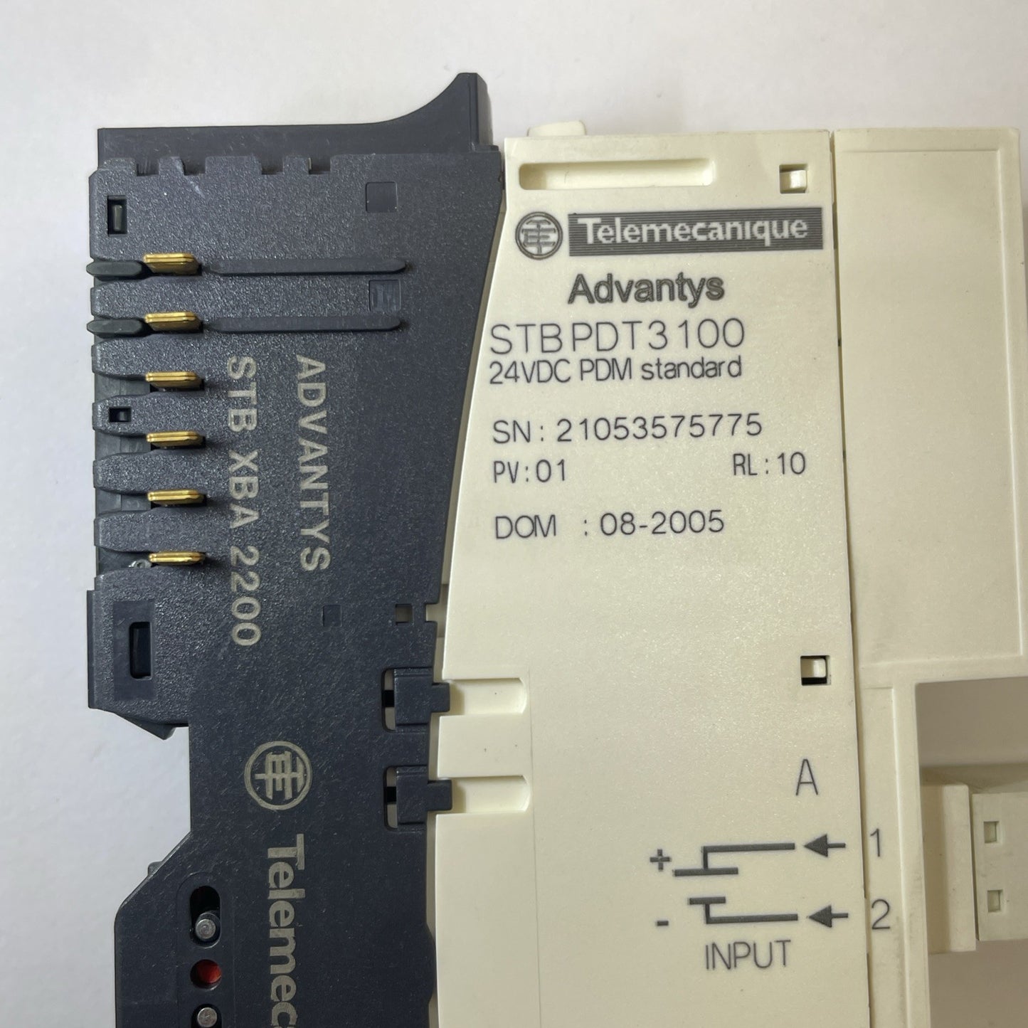 TELEMECANIQUE ADVANTYS STBPDT3100 24VDC PDM STANDARD WITH STB XBA 2200 BASE