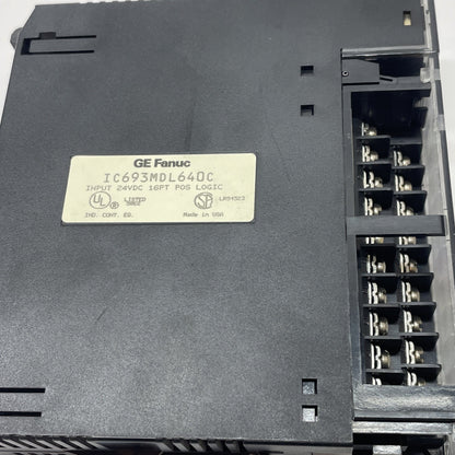 GE Fanuc IC693MDL640C 24 V DC Input Module 16-Point Positive Logic Series 90-30