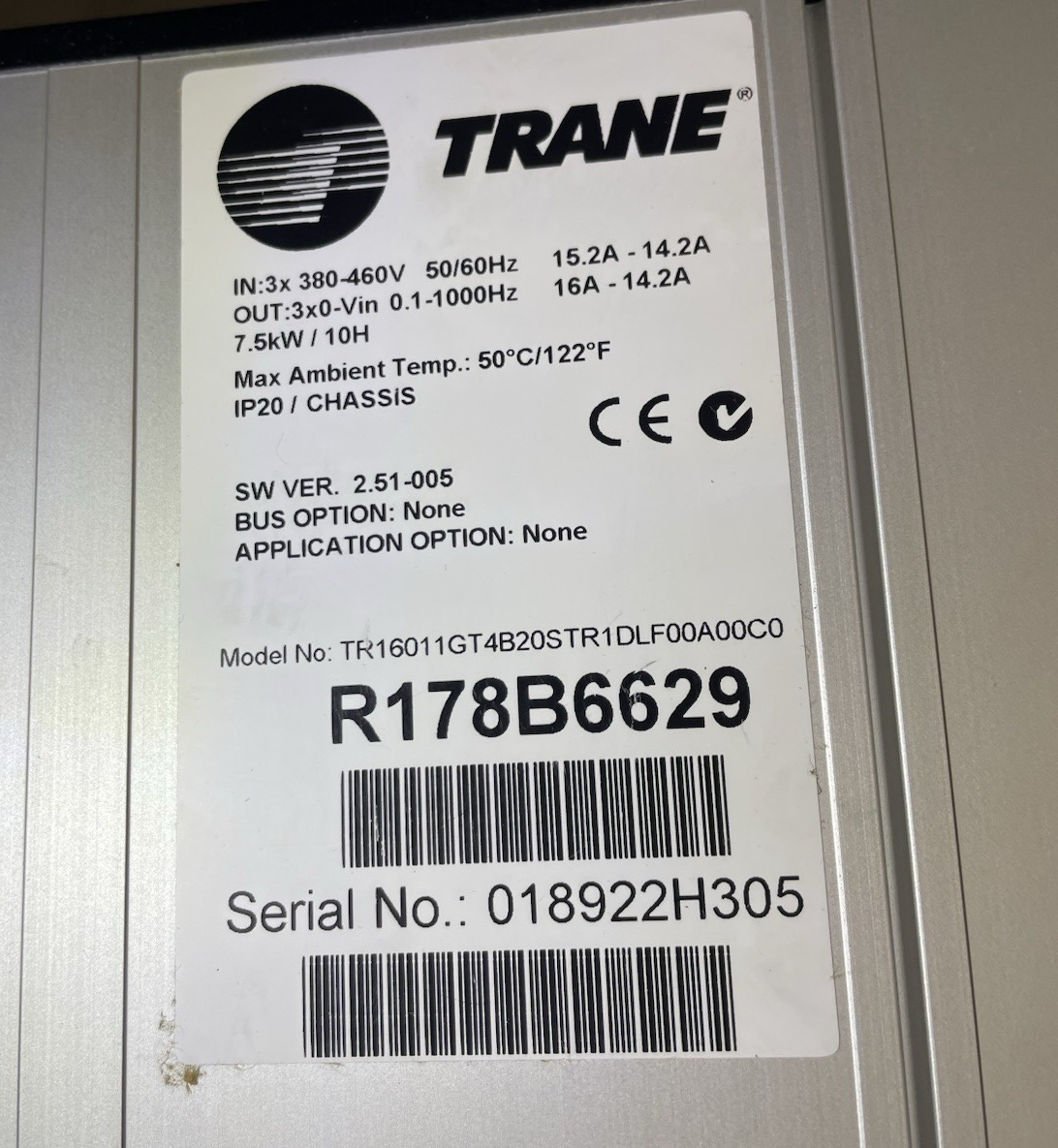 Trane TR1-Series R178B6629 380-460V Variable frequency drive 7.5kw/10H