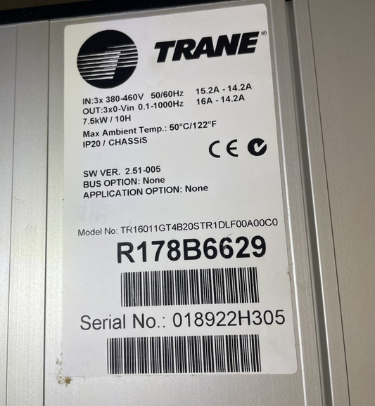 Trane TR1-Series R178B6629 380-460V Variable frequency drive 7.5kw/10H