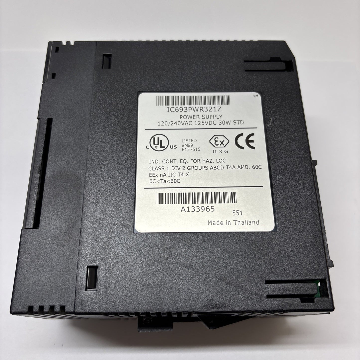 GE Fanuc IC693PWR321Z Series 90-30 PLC Power Supply 120/240VAC 125VDC 30W