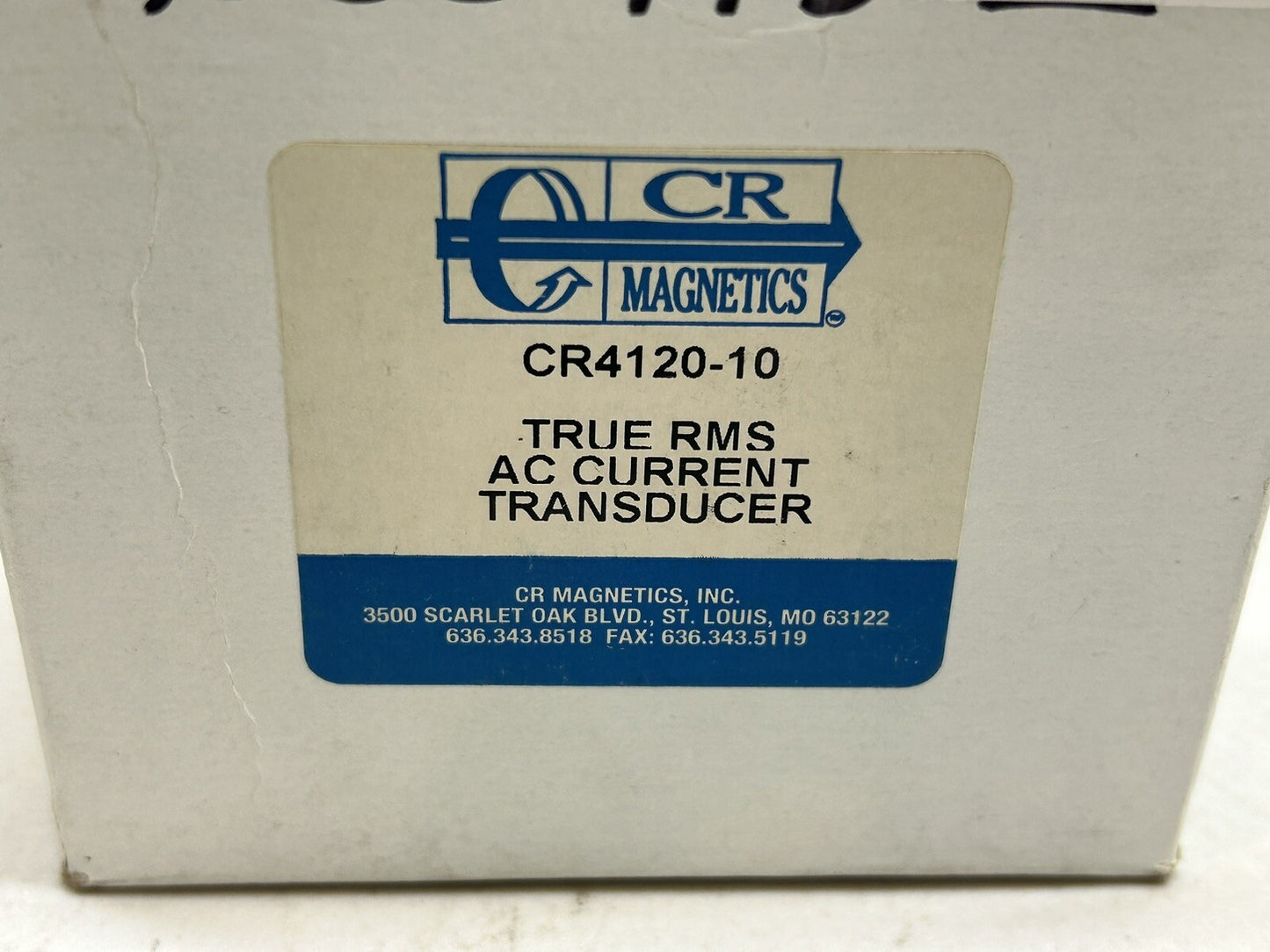 CR MAGNETICS CR4120-10 TRUE RMS AC CURRENT TRANSDUCER / NEW WITH BOX