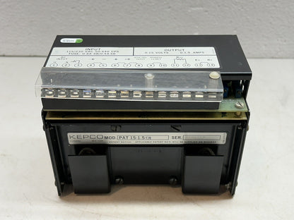 KEPCO PAT 15-1.5 ER / PAT15-1.5ER POWER SUPPLY 115/230VAC 0-15VOLTS 0-1.5AMP