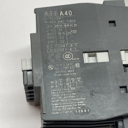 ABB A40-30-10 / A403010 AC Contactor (FREE SHIPPING