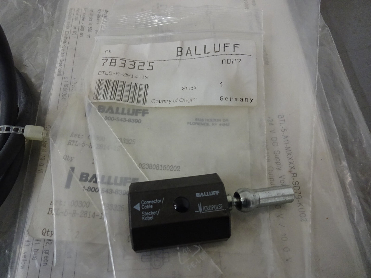 BALLUFF MICROPULSE BTL-5-A11-M0152-R-SD79-KU02 / BTL-5-R-2814-1S / NEW